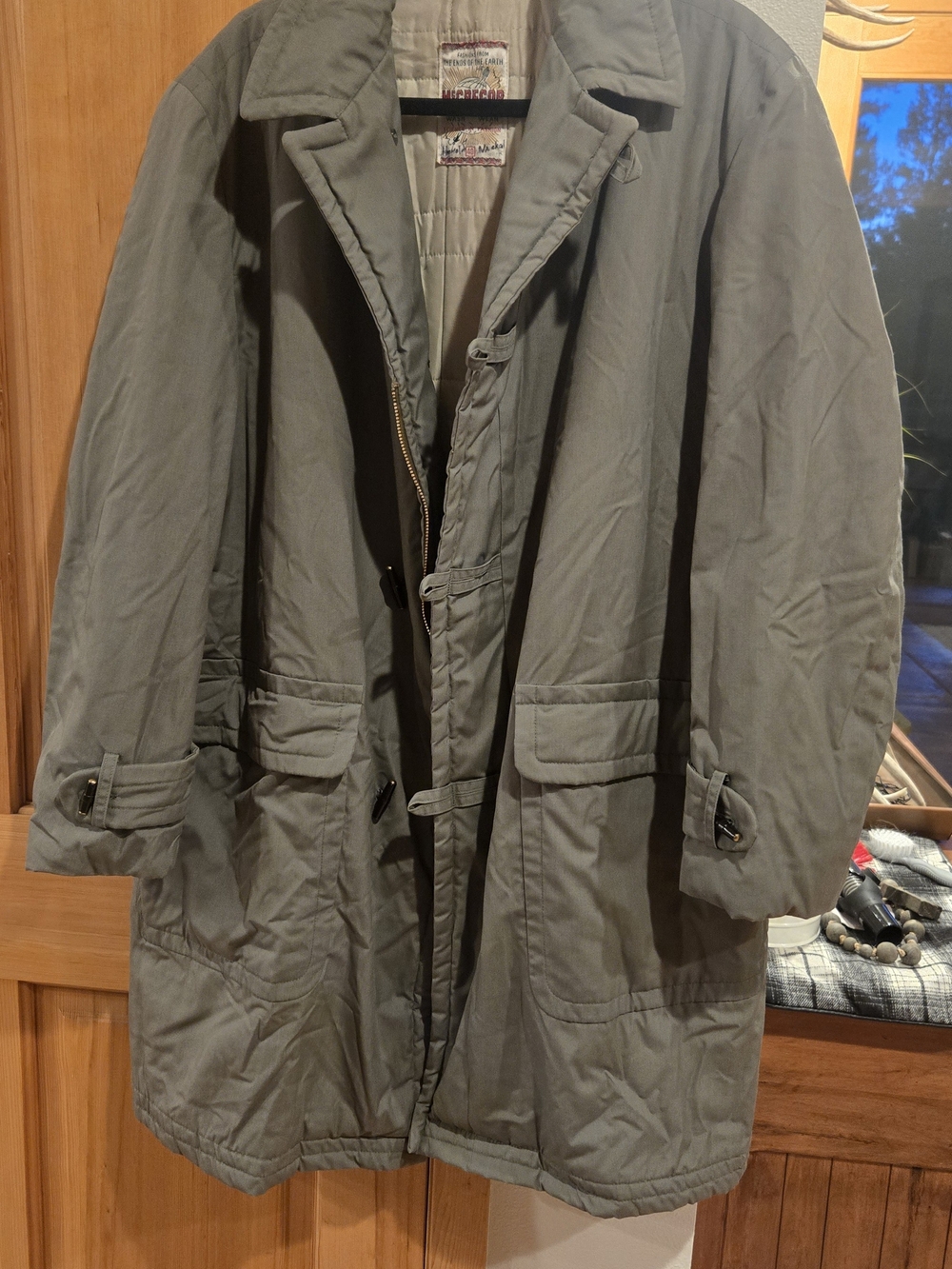 Vtg 1950s McGregor Olive/sage Coat